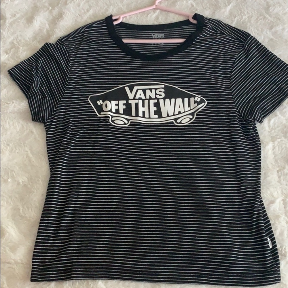 Vans logo striped shirt